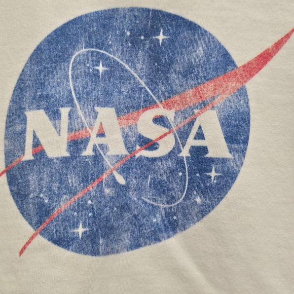 ABSOLUTE CULT Kids White NASA Logo Hoodie Sweatshirt Size L - Picture 3 of 6